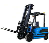 Forklift Elektrik CE Bersertifikat 1Ton 2Ton 3Ton, 4 Roda, Pengangkatan Hidrolik Otomatis Penuh, Baterai Asam Timbal, Pneumatik/Solid
