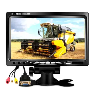 7-Zoll-LCD-Farbbildschirm Car Van Truck Dashboard-Monitor mit VGA-Eingang für Sicherheits-PC-Unter monitore