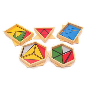 Matériels Montessori, <span class=keywords><strong>triangles</strong></span> constructeurs, jouets de puzzle en bois Montessori, corps géométriques, <span class=keywords><strong>triangles</strong></span> constructeurs Montessori - Product Image 6