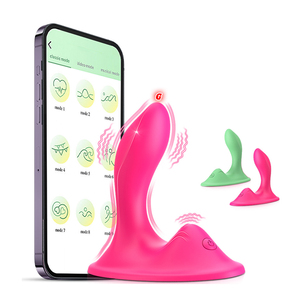Vibratore per Punto G Femminile con Controllo APP, Dildo Giocattolo Sessuale con Cuscino Stile Riding per Stimolazione Clitoridea e <span class=keywords><strong>Anale</strong></span> - Product Image 1