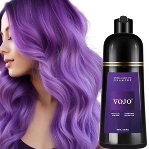 VOJO caldo di vendita naturale estratto di pianta colore dei <span class=keywords><strong>capelli</strong></span> neri Shampoo rosso <span class=keywords><strong>viola</strong></span> marrone colorante rapido tinture <span class=keywords><strong>per</strong></span> <span class=keywords><strong>capelli</strong></span> <span class=keywords><strong>per</strong></span> uso domestico - Product Image 5