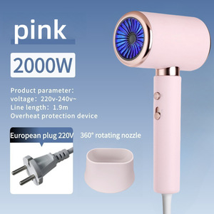 Sèche-cheveux mural portable pliable 220 V 2000 W pour accessoires et outils de coiffure, multi-styler pour soins et coiffage des cheveux - Product Image 2