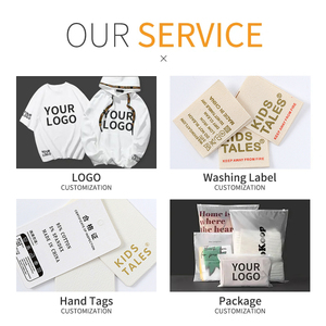 Conjuntos de Ropa para Niñas, Vestidos Casuales de Algodón Sólido y Transpirable para Bebés, Conjuntos de 2 Piezas con Logotipo Personalizado, Ropa de Verano para Niños - Product Image 5