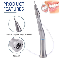 Pièce à main droite originale de micro-chirurgie à angle de 20 degrés pour outils chirurgicaux de dentisterie à turbine dentaire à basse vitesse