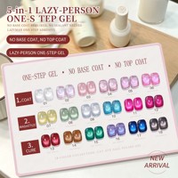 Vernis à ongles gel 5 en 1 personnalisé pour marque privée, effet œil de chat magique, sans résidu, à retirer par trempage, UV, livraison rapide, fournisseur