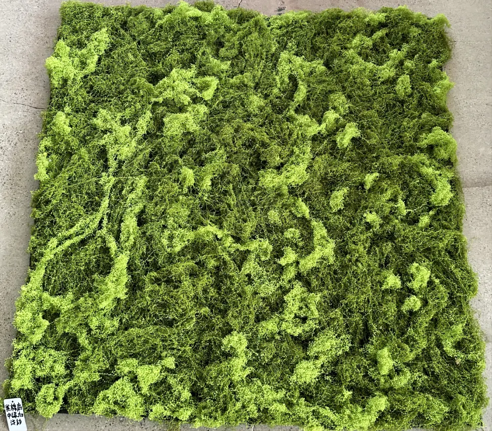 Grosir EG-J111 lumut buatan kantor dekorasi panel dinding hijau karpet lumut tanaman hijau