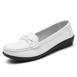Zapatos de Enfermera para Mujer, Primavera-Otoño 2024, Casuales, Planos, Tipo Mocasín, con Cierre Deslizante, Suela de Goma, Directo de Fábrica - Product Image 5