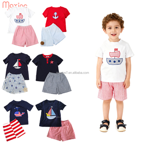 Abbigliamento Smock per Bambini all'Ingrosso, Completi Estivi Ricamati a 2 Pezzi per il 4 Luglio, Vestiti per Bambini Piccoli - Product Image 5