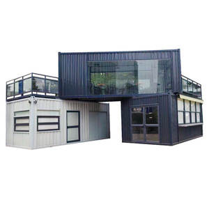 Maison conteneur personnalisée à double étage, design industriel rectangulaire, usage bureautique, épaisseur standard, installation sur site - Product Image 1