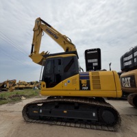 Excavatrice de taille moyenne économique à faible consommation de carburant, cabine confortable, Komatsu PC160 d'occasion, moteur, boîte de vitesses, 16 tonnes, 90 kW
