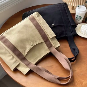 Bolso de mano con logotipo personalizado, tamaño impreso, ecológico, reciclado, liso, a granel, grande, orgánico, de algodón, calicó, de lona, para compras - Product Image 5