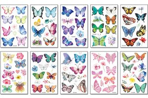 Tatouages Temporaires pour Enfants Étanche Dessin Animé Animaux papillons Sirène <span class=keywords><strong>Dinosaure</strong></span> <span class=keywords><strong>Tatouage</strong></span> Autocollants - Product Image 3