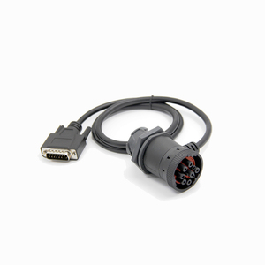 Linkyouグリーン9ピン女性用アダプターケーブルOBD 2エクステンションJ1939 16ピン自動車用銅導体0.5m配線用ハーネス - Product Image 6