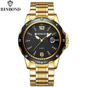 นาฬิกาข้อมือผู้ชาย BINBOND B9696 รุ่นหรูหรา ปี 2026 คุณภาพสูง กันน้ำ เรืองแสง สายสแตนเลส สตีล ควอตซ์ แสดงวันและวันที่ - Product Image 2