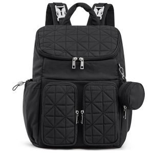 Mochila Pañalera, Bolsa de Bebé con 15 Bolsillos, Bolso de Viaje para Niña o Niño con Bolsillo Térmico, Linda Bolsa de Pañales con Correas para Cochecito - Product Image 1