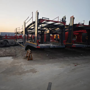 รถพ่วงบรรทุกยานยนต์ 2 เพลา แบบเพลาตรงกลาง บรรทุกได้ 8 คัน พร้อมคานลาก - Product Image 1