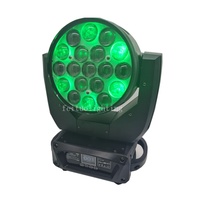 Le plus récent Mac Aura Lyre 19x15w RGBW 4IN1 contrôle de cercle Led Zoom lavage tête mobile DMX lumière de scène