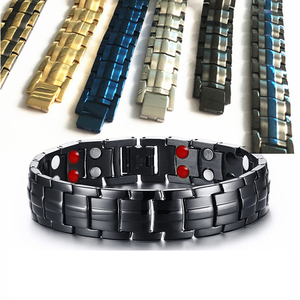 Bracelet magnétique de santé en acier inoxydable pour le sport, vente en gros, bracelets magnétiques pour hommes contre l'arthrite - Product Image 1