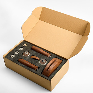 Kit d'accessoires pour machine à café, plaque supérieure en bois de noyer, interrupteur à poignée pour Hot Mom Mini, pièces de machine à café haut de gamme modifiées - Product Image 3