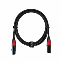 Câble de microphone XLR mâle-femelle OEM CH-R046 avec blindage spiralé, gaine en PVC, conducteur en cuivre sans oxygène