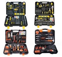 Kit d'Outils Électriques Portatifs sans Fil, Boîte à Outils de Réparation Électrique, Ensemble d'Outils Combinés avec Clé à Main et Quincaillerie