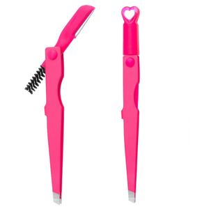 Pince à épiler pour sourcils Pinky Leem, vente en gros personnalisée, logo privé, pince à épiler pour sourcils en métal épais noir et rose, acier inoxydable - Product Image 5