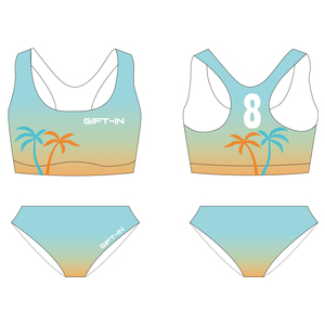 Uniforme de voleibol de playa personalizado con logotipo textil, para mujer, sublimado, de secado rápido, para entrenamiento y competición. - Product Image 3