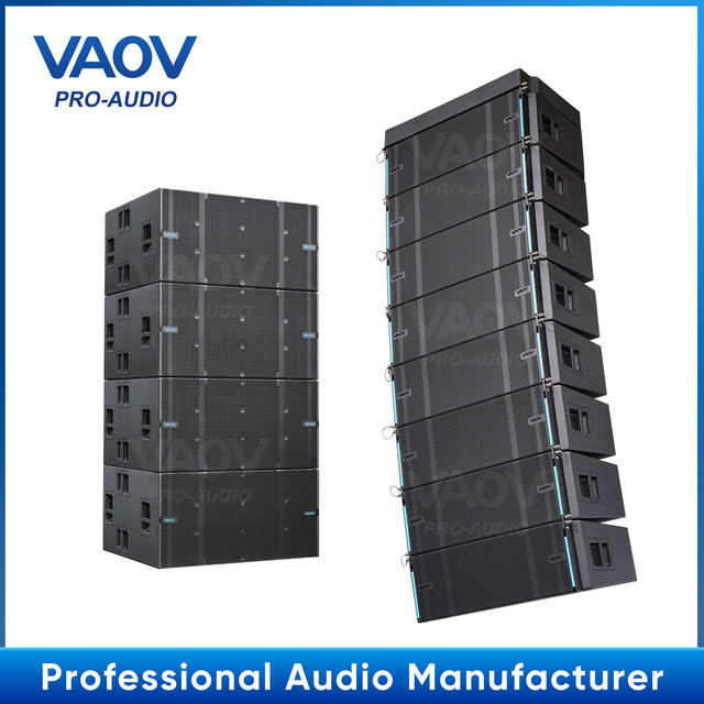 Three Way Dual 12inch Line Array Speaker-Passive 1400W 8Ohm for Concert & Stage Outdoor Use
