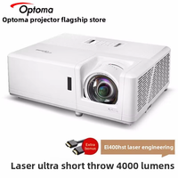 Projecteur laser GT40HST 1080P DLP compatible 4K, prêt pour la 3D, à courte focale, avec support réglable, 4200 lumens, portable, pour les entreprises et l'éducation