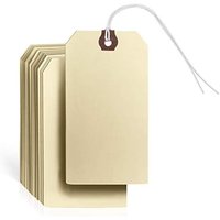 200 étiquettes en papier cartonné brun, étiquettes cadeaux avec ficelle pour la vente en gros