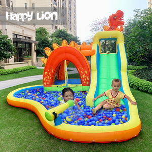 Casa hinchable con piscina para niños, casa hinchable con cama de salto - Product Image 4