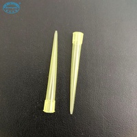 Embouts de micropipette à aspiration transparents en PP jaune 100 µl, modèle avec garantie de 3 ans pour laboratoire