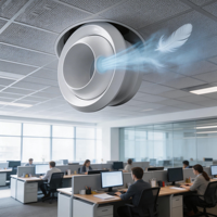 Diffuseur d'air à jet sphérique réglable pour système HVAC