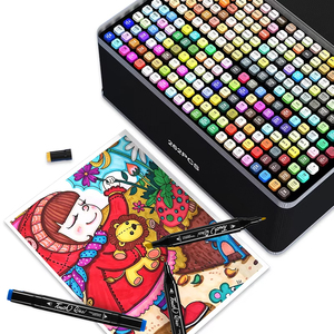 <span class=keywords><strong>Pennarelli</strong></span> Permanenti a Base Alcolica Somagi 262 Colori, Rotuladores a Doppia Punta, Marcatori Feutres Alcools, <span class=keywords><strong>Pennarelli</strong></span> Artistici - Product Image 1