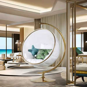 Moderna sedia a bolle-Hotel acrilico sfera oscillante per mobili da esterno per soggiorno Patio balcone - Product Image 2