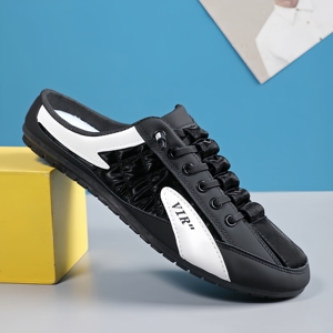 Men's Shoes, Bean Shoes, Men's New Flat Bottomed Casual Shoes, Trendy Soft Soled Driving Shoes, Semi <b>Trailer</b> Trendy Shoes - Product Image 3