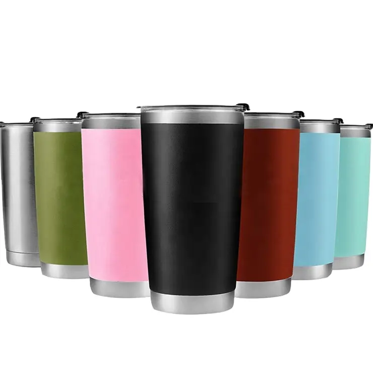 20oz Vacuum Insulated Car tumbler Dishwasher Safe Double Wall Yetys Travel Mug Tumbler Cups With Lids
