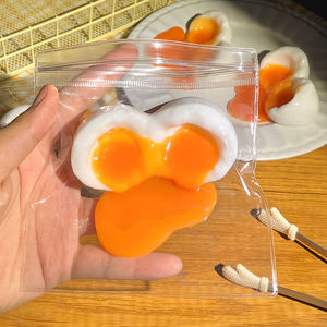 ของเล่นบีบไข่แดงพลาสติกแบบใหม่ TPR บรรเทาความเครียด สำหรับผู้ใหญ่และเด็ก ของเล่นบีบตลกๆ รูปไข่ขี้ปลอม บอลเค้ก ของเล่นคลายเครียด - Product Image 1