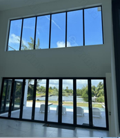 Portes et fenêtres extérieures en aluminium PRIMA sur mesure avec vue panoramique pour maison et hôtel