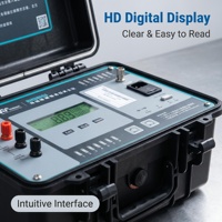 Medidor de Resistencia Eléctrica de Alta Precisión, Resistente a Golpes, Pantalla HD, Probador Digital de Ohmios para Inspección y Mantenimiento Eléctrico