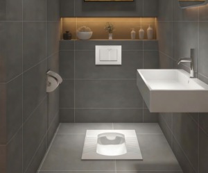 <span class=keywords><strong>Cisterna</strong></span> de Inodoro de Descarga Directa de Fábrica, Montada en la Pared, de Alta Eficiencia para Proyectos de Baños Comerciales - Product Image 4