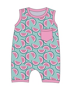 Combinaison bébé fille en bambou sans manches Qingli OEM, sans droits de douane, avec poche, idéale pour l'été - Product Image 2