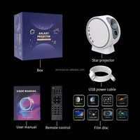 8 en 1 Planétarium Star Projector Veilleuse avec Télécommande Bluetooth Haut-Parleur Galaxy Projecteur USB LED Lampe pour Chambre Chambre Décor