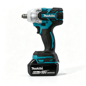Kit combiné d'outils électriques sans fil <span class=keywords><strong>Makita</strong></span> pour travaux industriels : perceuse, ponceuse, clé à cliquet avec batteries et chargeur pour la construction - Product Image 4