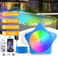 Projecteur LED RGB intelligent pour piscine, étanche IP68, 8 mètres, en ABS, contrôlable par application, dimmable, avec synchronisation musicale, IRC 90