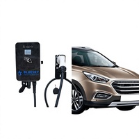 Stasiun Pengisian Daya AC Wallbox EV 7KW untuk Lantai, Dilengkapi Layar Tunggal, Cocok untuk Rumah, Komunitas, dan Tempat Parkir
