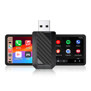 إيقاع 2-في-1 لاسلكي مشغل السيارات Dongle مزدوج USB قابس وتشغيل مشغل MP5 مع محول سلكي - Product Image 1