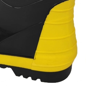 Bottes de pompier anti-perforation en acier et PVC : Protection essentielle des pieds pour les pompiers – Équipement direct usine pour les chantiers de construction - Product Image 6