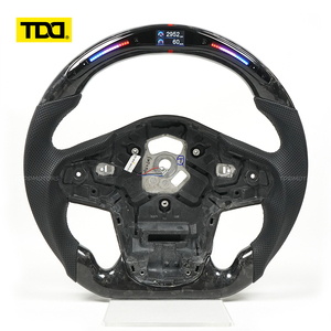 Volante Deportivo TDD de Fibra de Carbono con LED Real, Compatible con TOYOTA SUPRA - Product Image 1