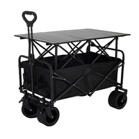 Table pliable à hauteur réglable 360 °   Chariot de camping à roulettes pivotantes, rangement facile, grande capacité, multicolores, pour le camping